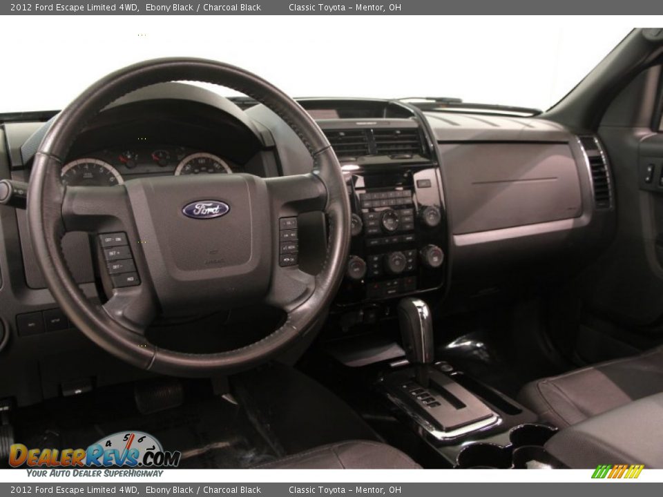 2012 Ford Escape Limited 4WD Ebony Black / Charcoal Black Photo #6