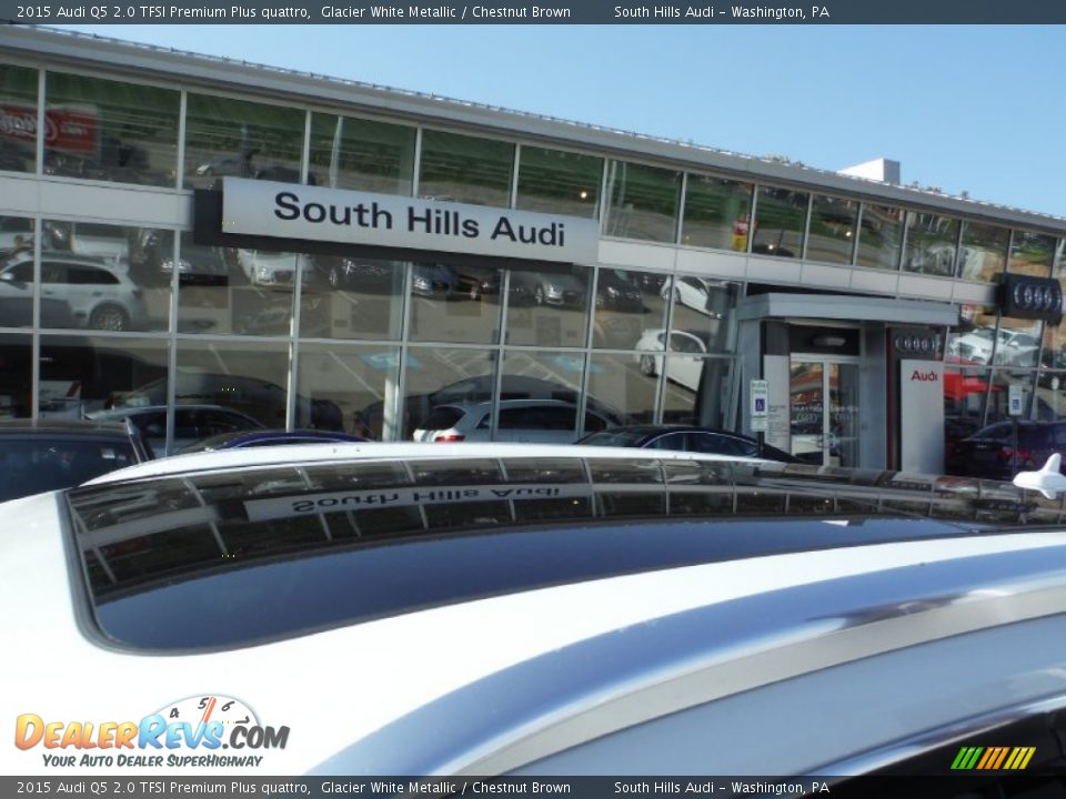2015 Audi Q5 2.0 TFSI Premium Plus quattro Glacier White Metallic / Chestnut Brown Photo #3