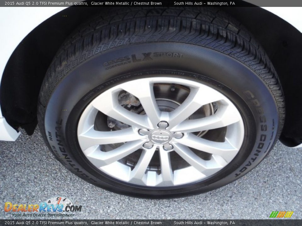 2015 Audi Q5 2.0 TFSI Premium Plus quattro Glacier White Metallic / Chestnut Brown Photo #5