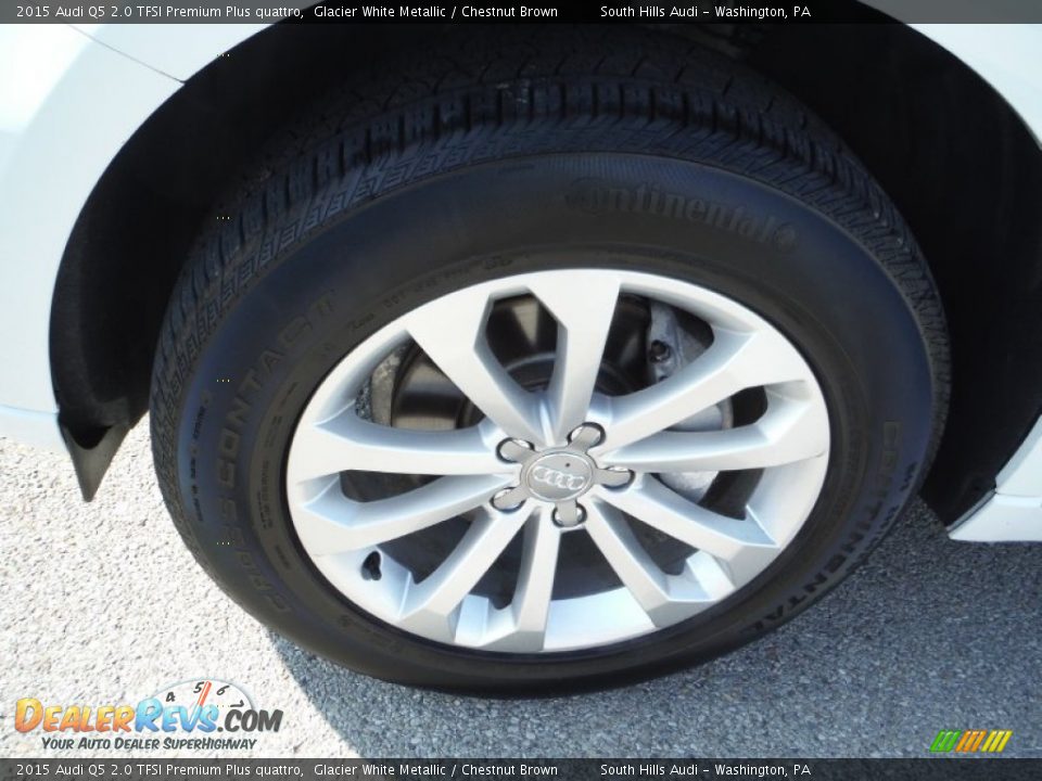 2015 Audi Q5 2.0 TFSI Premium Plus quattro Glacier White Metallic / Chestnut Brown Photo #6