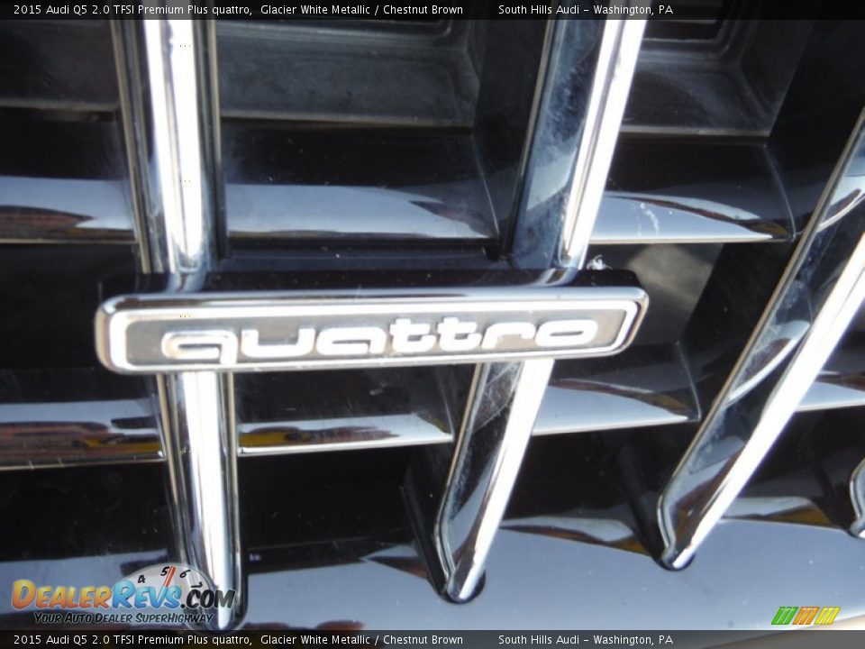 2015 Audi Q5 2.0 TFSI Premium Plus quattro Glacier White Metallic / Chestnut Brown Photo #8