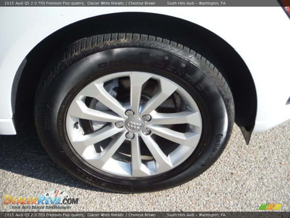 2015 Audi Q5 2.0 TFSI Premium Plus quattro Glacier White Metallic / Chestnut Brown Photo #11