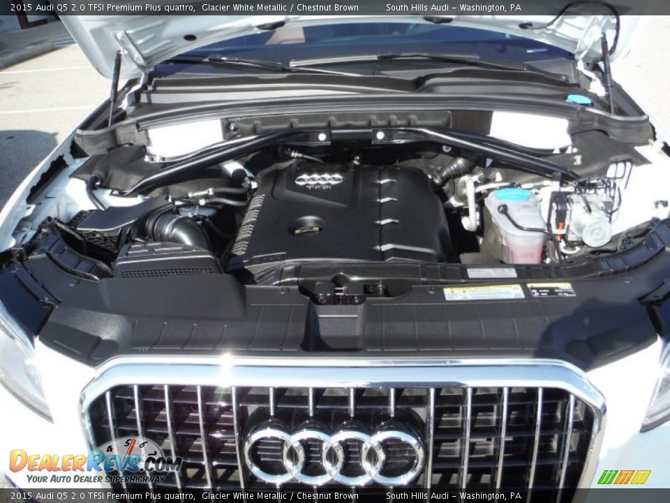 2015 Audi Q5 2.0 TFSI Premium Plus quattro Glacier White Metallic / Chestnut Brown Photo #17
