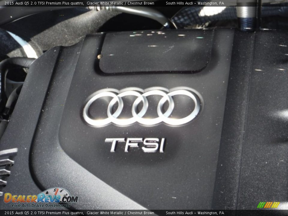 2015 Audi Q5 2.0 TFSI Premium Plus quattro Glacier White Metallic / Chestnut Brown Photo #18
