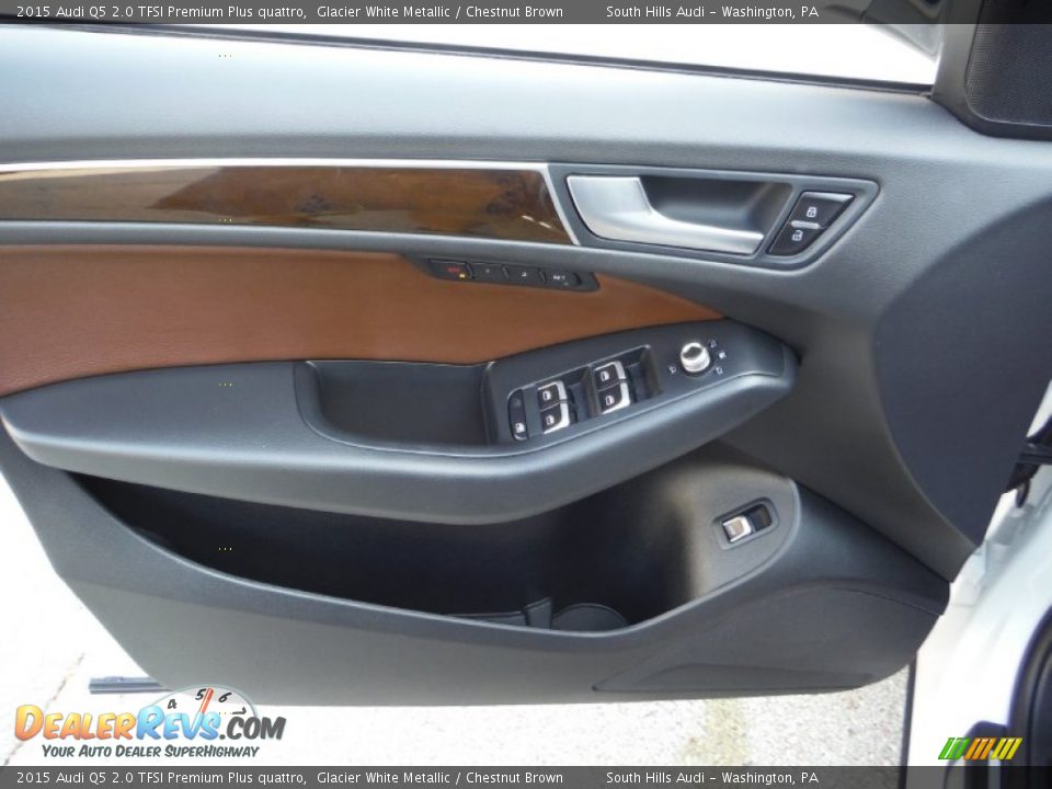 2015 Audi Q5 2.0 TFSI Premium Plus quattro Glacier White Metallic / Chestnut Brown Photo #20
