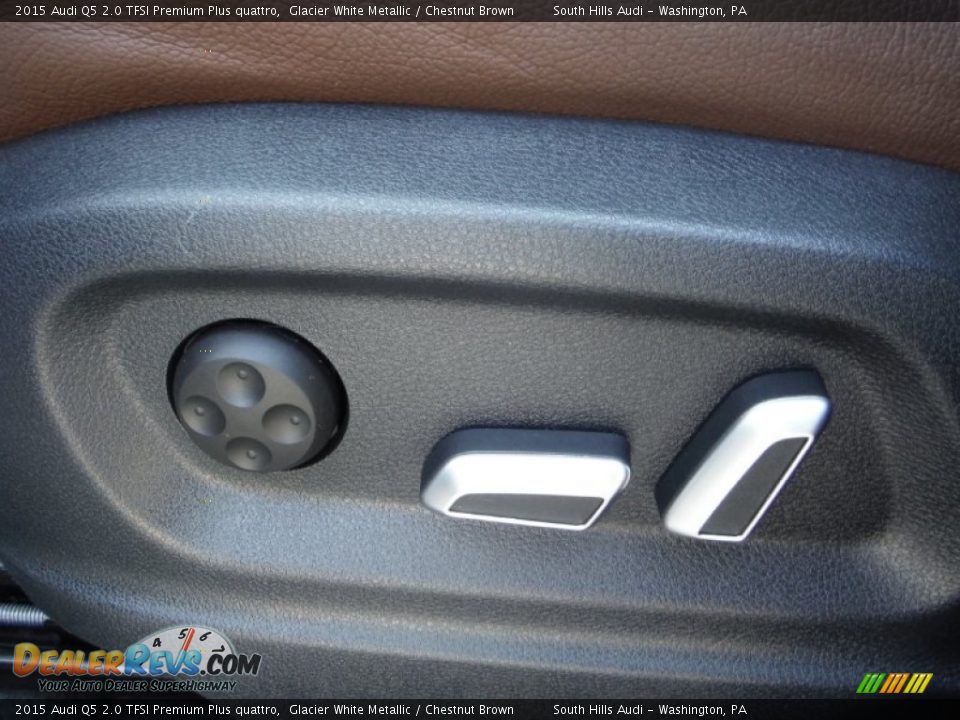 2015 Audi Q5 2.0 TFSI Premium Plus quattro Glacier White Metallic / Chestnut Brown Photo #23