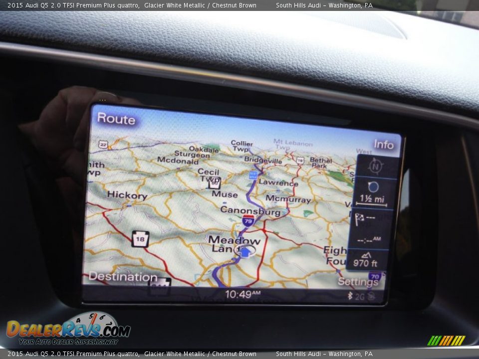 2015 Audi Q5 2.0 TFSI Premium Plus quattro Glacier White Metallic / Chestnut Brown Photo #24