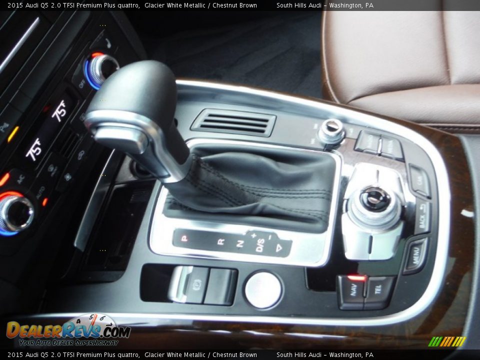 2015 Audi Q5 2.0 TFSI Premium Plus quattro Glacier White Metallic / Chestnut Brown Photo #27