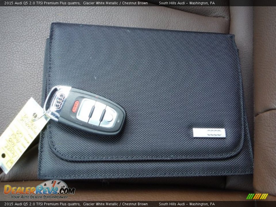 2015 Audi Q5 2.0 TFSI Premium Plus quattro Glacier White Metallic / Chestnut Brown Photo #35