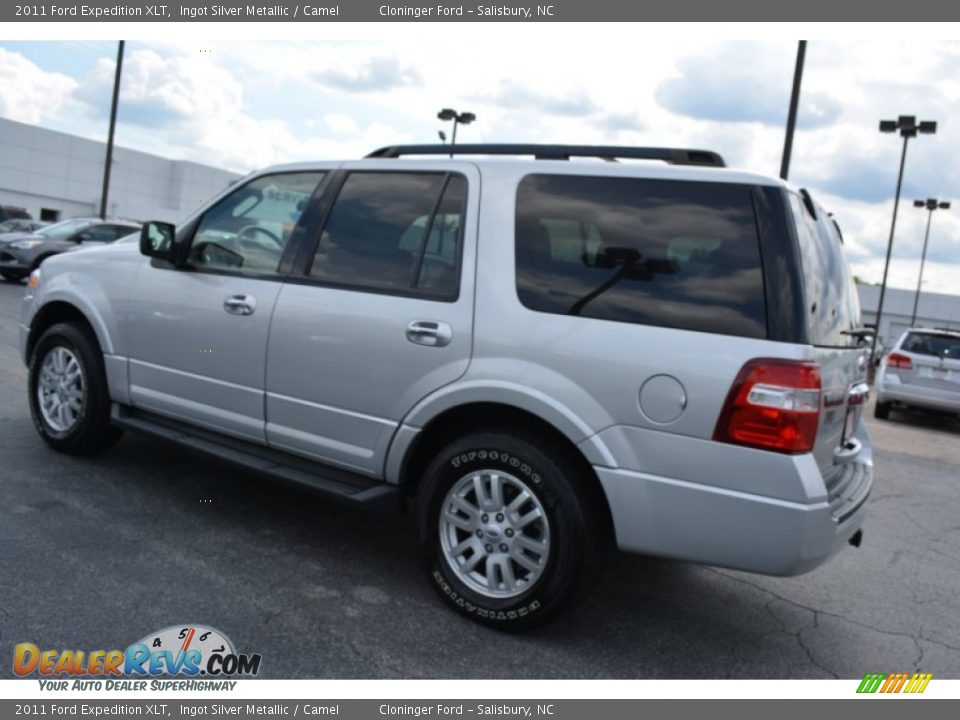 2011 Ford Expedition XLT Ingot Silver Metallic / Camel Photo #5