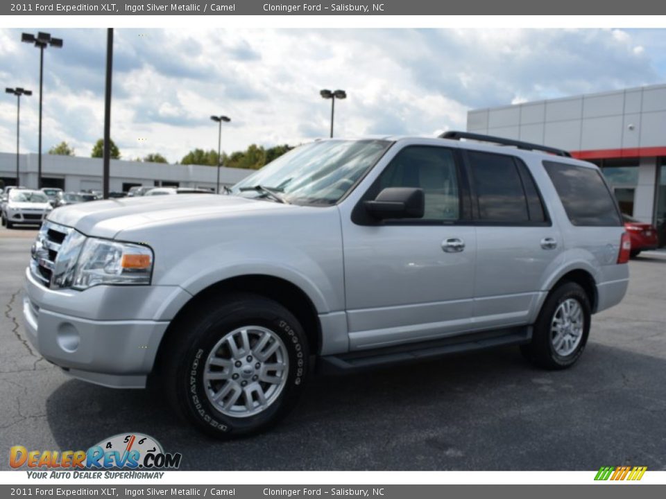 2011 Ford Expedition XLT Ingot Silver Metallic / Camel Photo #7