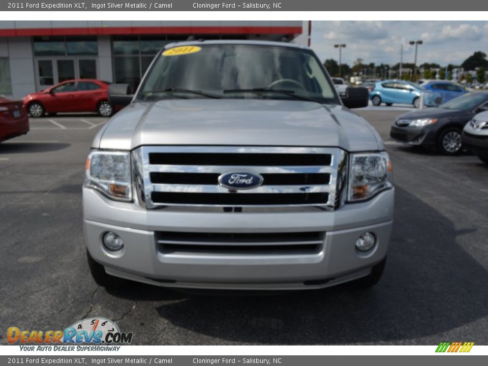 2011 Ford Expedition XLT Ingot Silver Metallic / Camel Photo #27