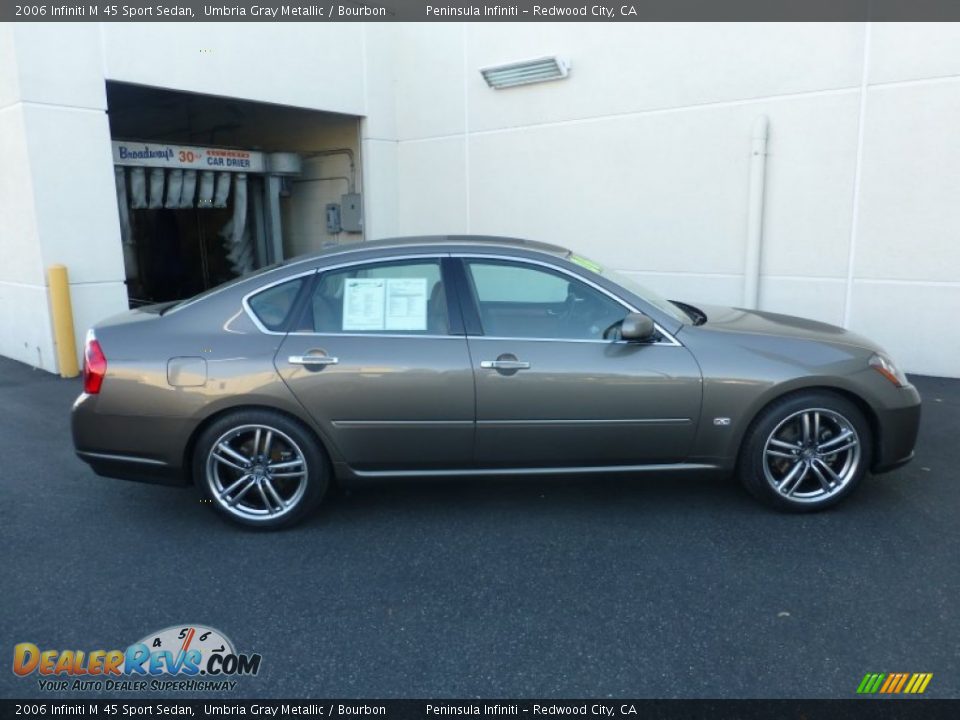 2006 Infiniti M 45 Sport Sedan Umbria Gray Metallic / Bourbon Photo #2