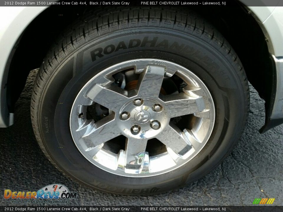 2012 Dodge Ram 1500 Laramie Crew Cab 4x4 Black / Dark Slate Gray Photo #4