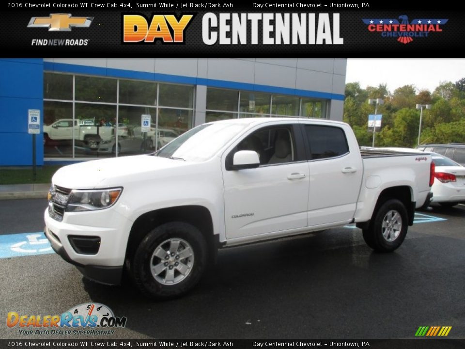 2016 Chevrolet Colorado WT Crew Cab 4x4 Summit White / Jet Black/Dark Ash Photo #1