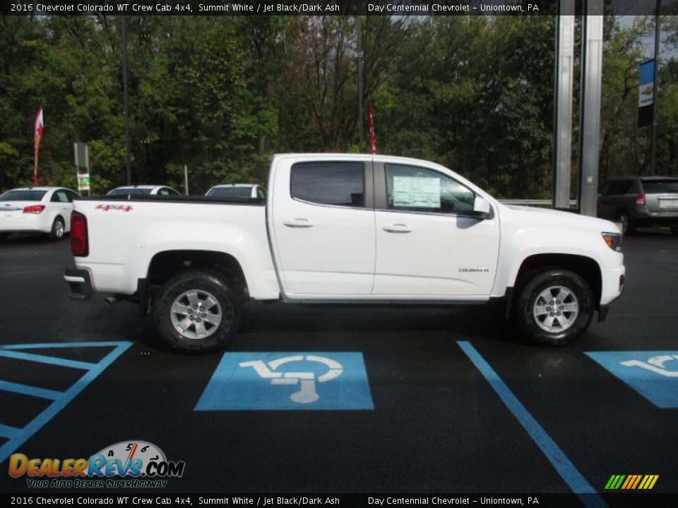 2016 Chevrolet Colorado WT Crew Cab 4x4 Summit White / Jet Black/Dark Ash Photo #8