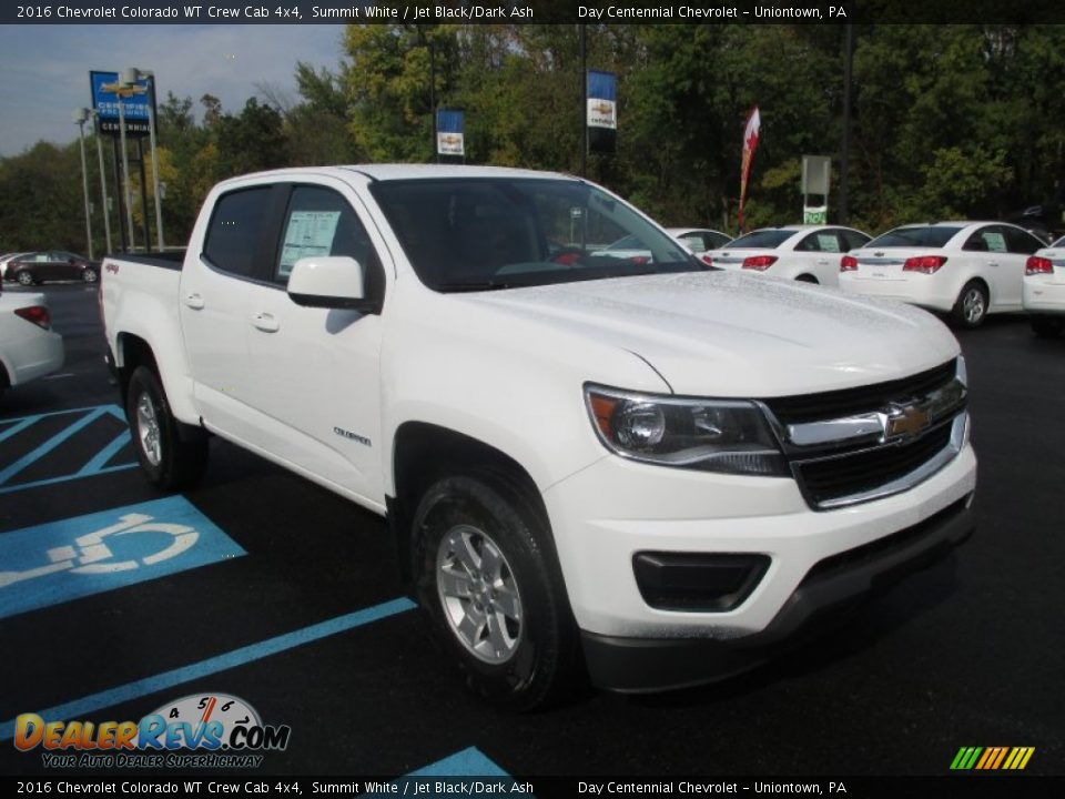 2016 Chevrolet Colorado WT Crew Cab 4x4 Summit White / Jet Black/Dark Ash Photo #9