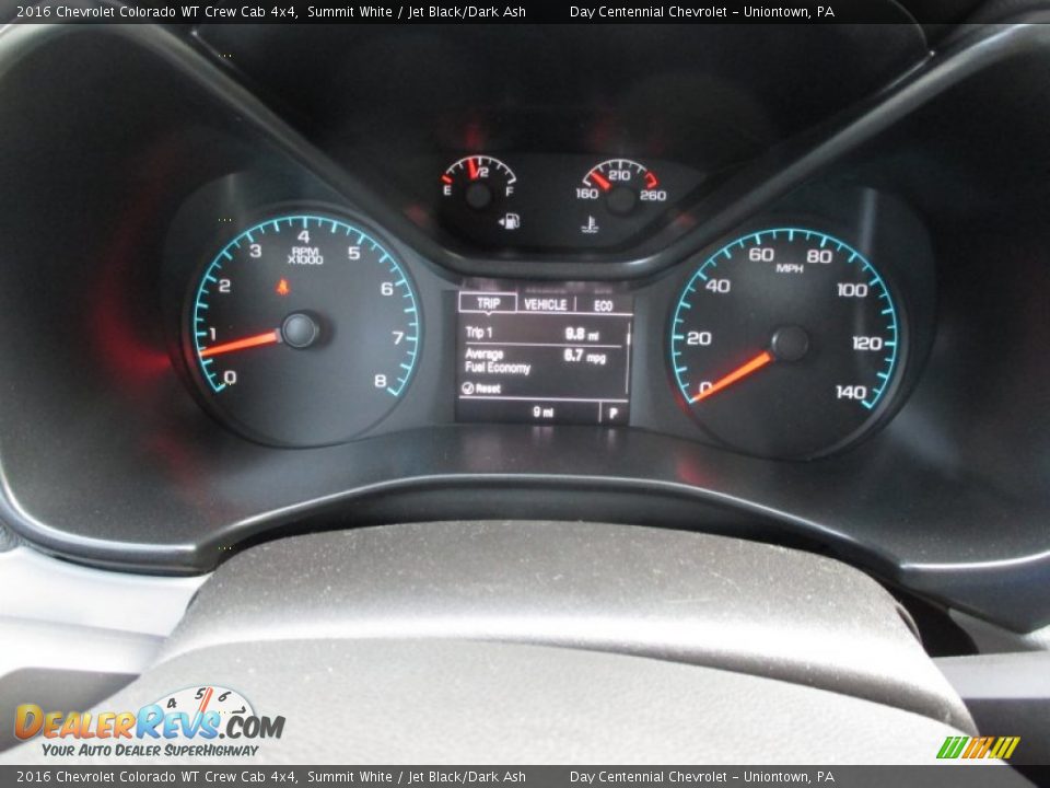 2016 Chevrolet Colorado WT Crew Cab 4x4 Summit White / Jet Black/Dark Ash Photo #20