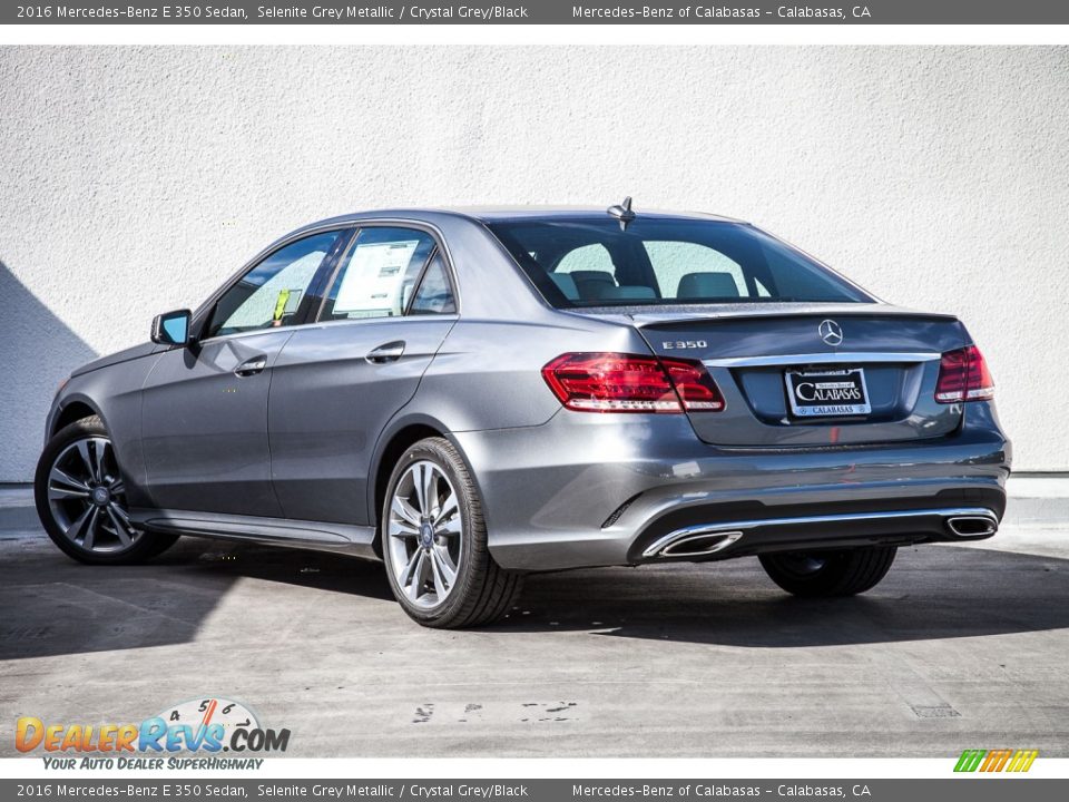 2016 Mercedes-Benz E 350 Sedan Selenite Grey Metallic / Crystal Grey/Black Photo #2