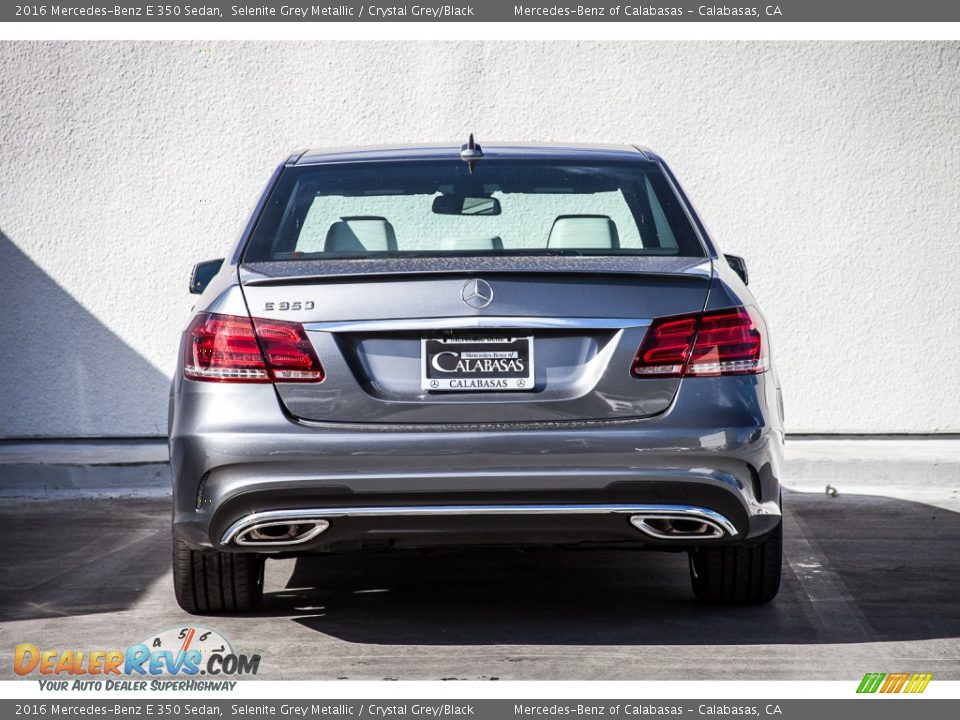 2016 Mercedes-Benz E 350 Sedan Selenite Grey Metallic / Crystal Grey/Black Photo #3