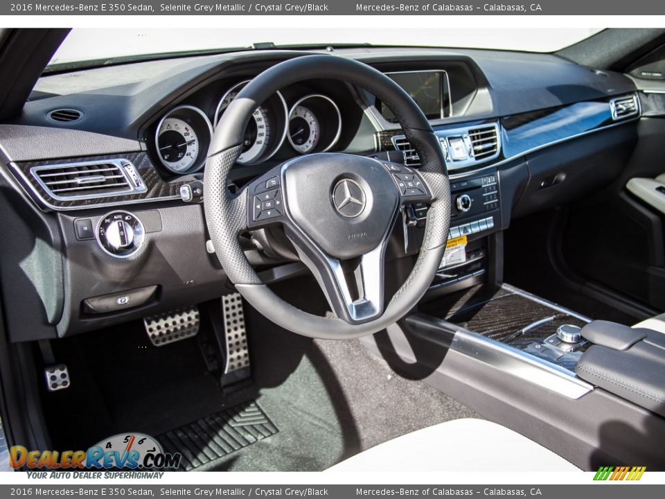 2016 Mercedes-Benz E 350 Sedan Selenite Grey Metallic / Crystal Grey/Black Photo #5