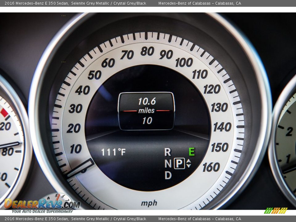 2016 Mercedes-Benz E 350 Sedan Selenite Grey Metallic / Crystal Grey/Black Photo #6