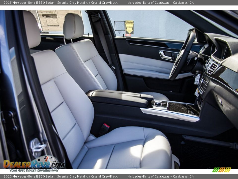 2016 Mercedes-Benz E 350 Sedan Selenite Grey Metallic / Crystal Grey/Black Photo #8