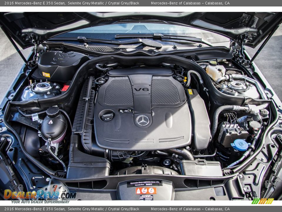 2016 Mercedes-Benz E 350 Sedan Selenite Grey Metallic / Crystal Grey/Black Photo #9