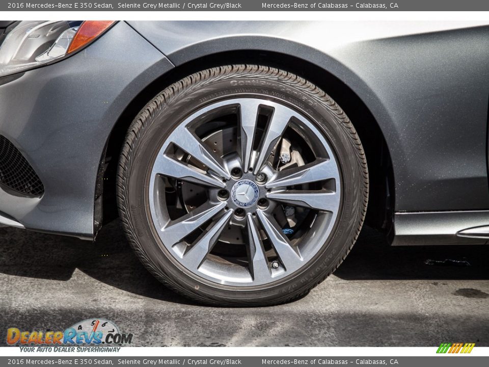 2016 Mercedes-Benz E 350 Sedan Selenite Grey Metallic / Crystal Grey/Black Photo #10