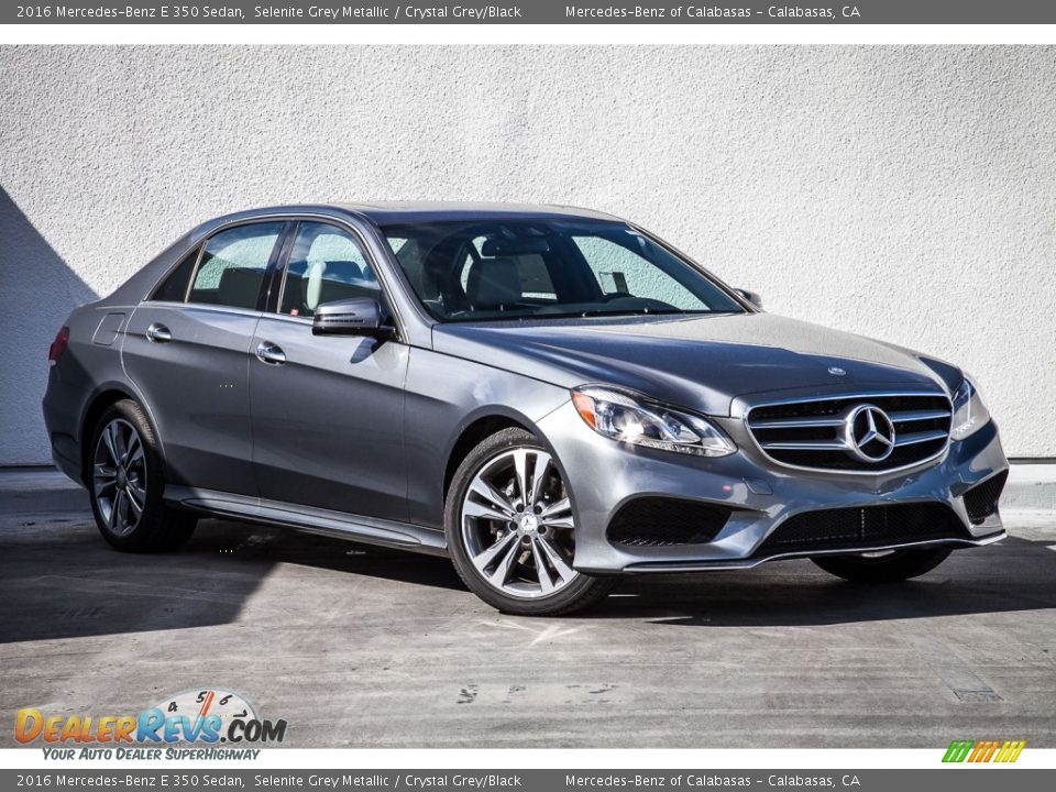 2016 Mercedes-Benz E 350 Sedan Selenite Grey Metallic / Crystal Grey/Black Photo #12