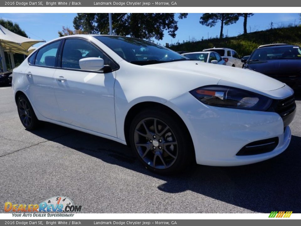 2016 Dodge Dart SE Bright White / Black Photo #4