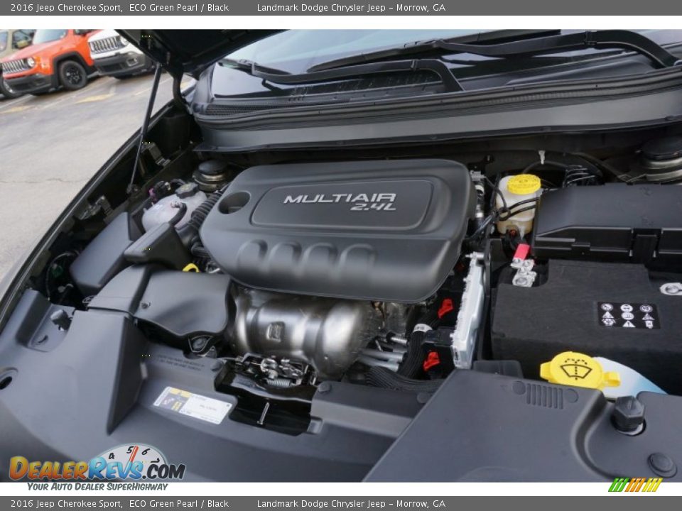 2016 Jeep Cherokee Sport ECO Green Pearl / Black Photo #8