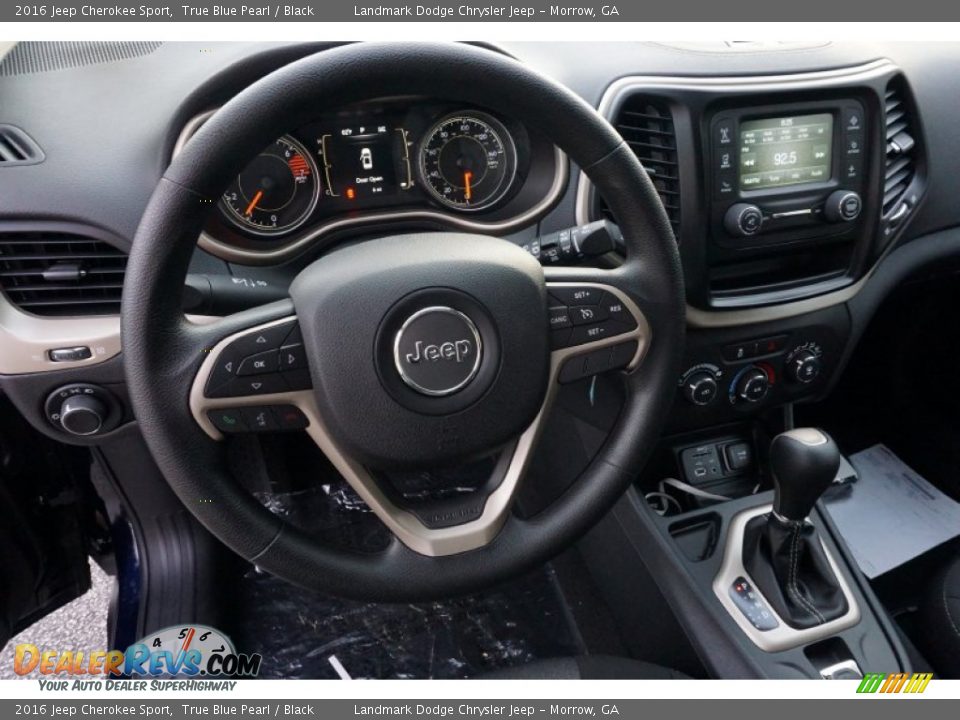 2016 Jeep Cherokee Sport True Blue Pearl / Black Photo #7