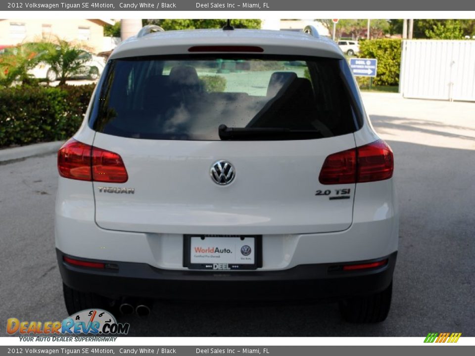 2012 Volkswagen Tiguan SE 4Motion Candy White / Black Photo #7