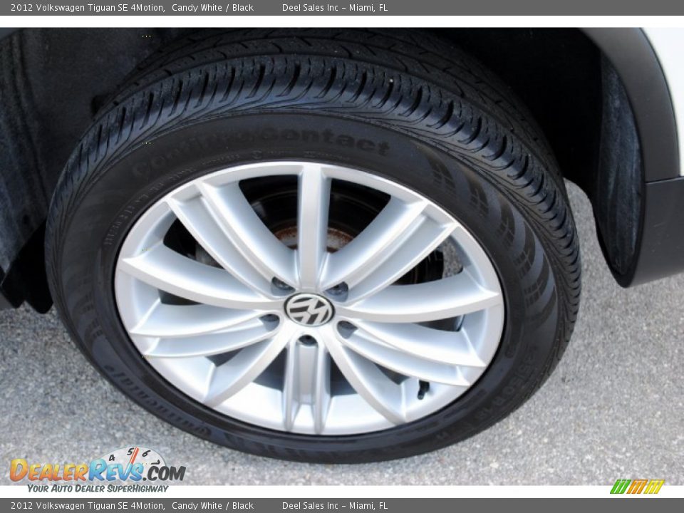 2012 Volkswagen Tiguan SE 4Motion Candy White / Black Photo #10