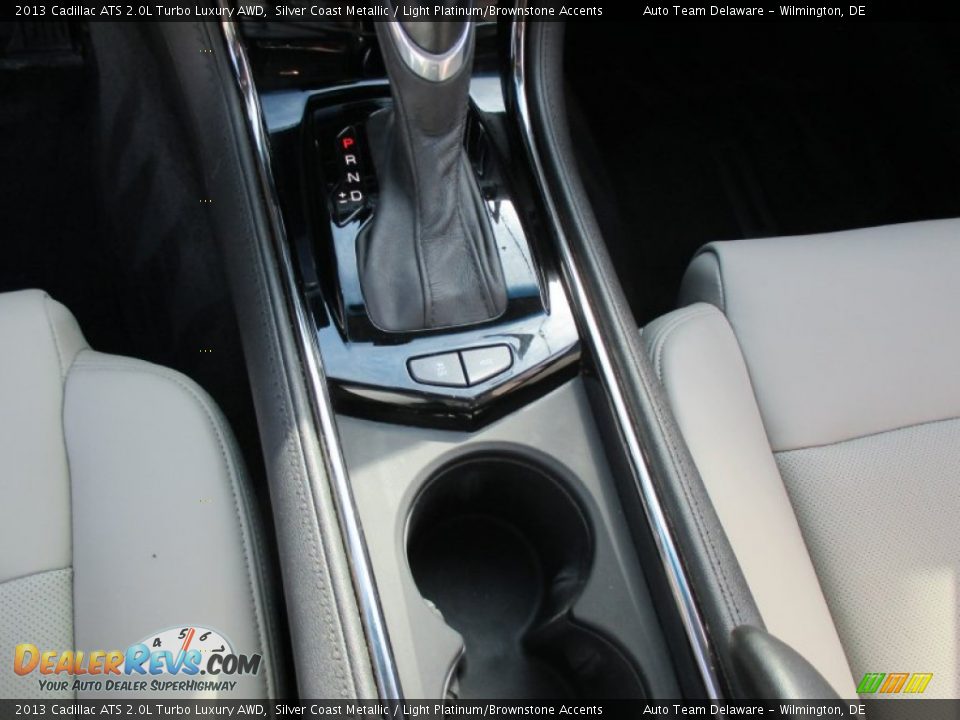 2013 Cadillac ATS 2.0L Turbo Luxury AWD Silver Coast Metallic / Light Platinum/Brownstone Accents Photo #18