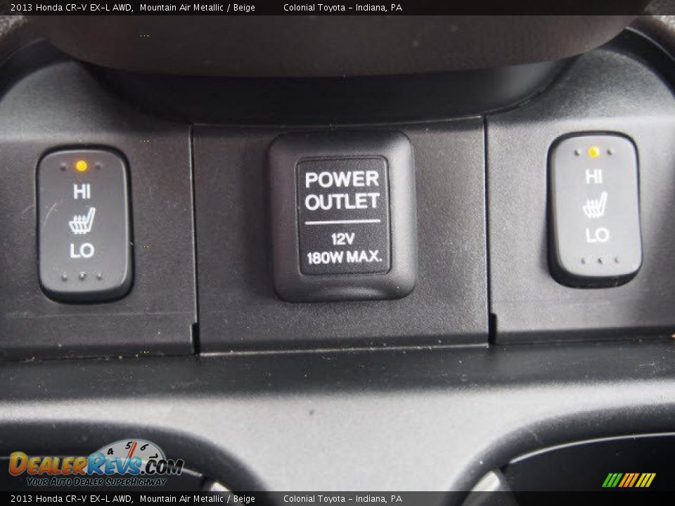 2013 Honda CR-V EX-L AWD Mountain Air Metallic / Beige Photo #15