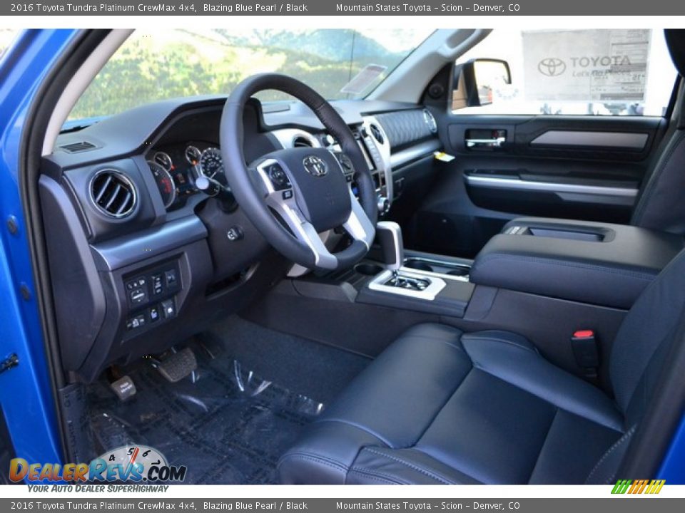 2016 Toyota Tundra Platinum CrewMax 4x4 Blazing Blue Pearl / Black Photo #5