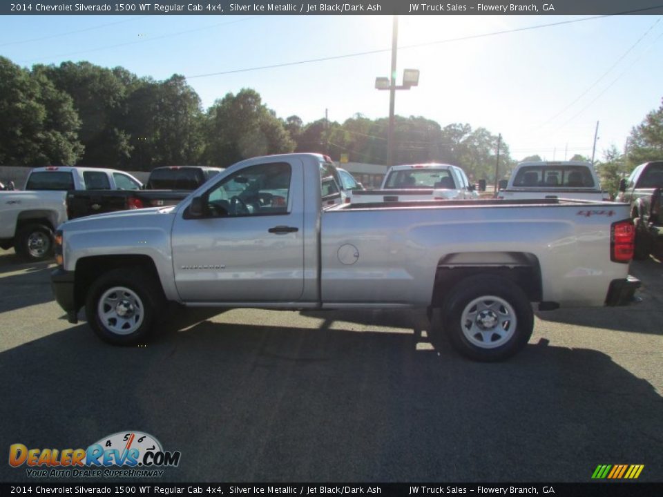 2014 Chevrolet Silverado 1500 WT Regular Cab 4x4 Silver Ice Metallic / Jet Black/Dark Ash Photo #4