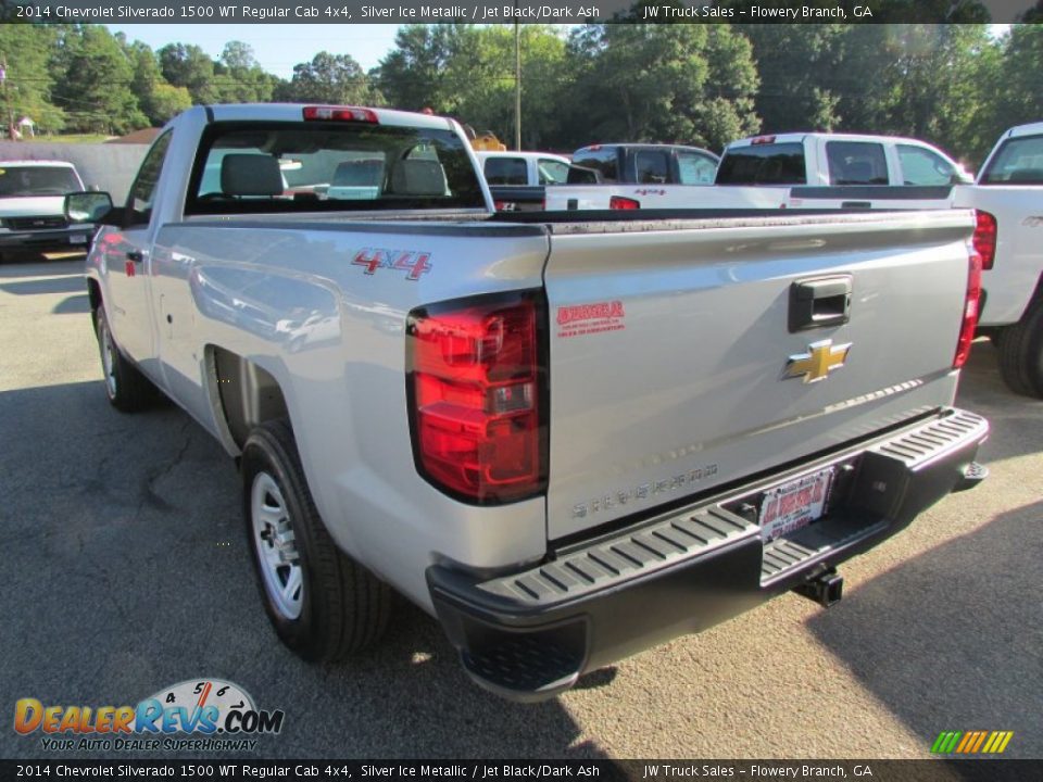 2014 Chevrolet Silverado 1500 WT Regular Cab 4x4 Silver Ice Metallic / Jet Black/Dark Ash Photo #5