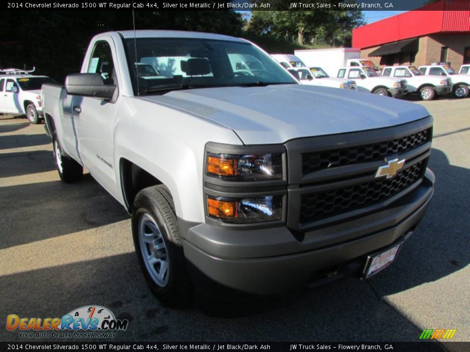 2014 Chevrolet Silverado 1500 WT Regular Cab 4x4 Silver Ice Metallic / Jet Black/Dark Ash Photo #6