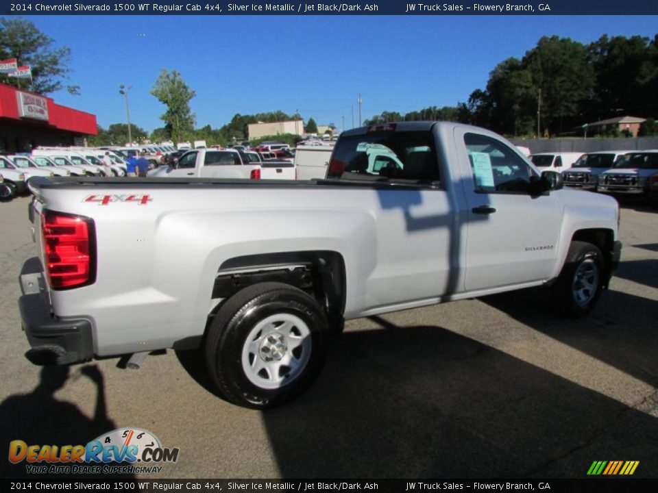 2014 Chevrolet Silverado 1500 WT Regular Cab 4x4 Silver Ice Metallic / Jet Black/Dark Ash Photo #8