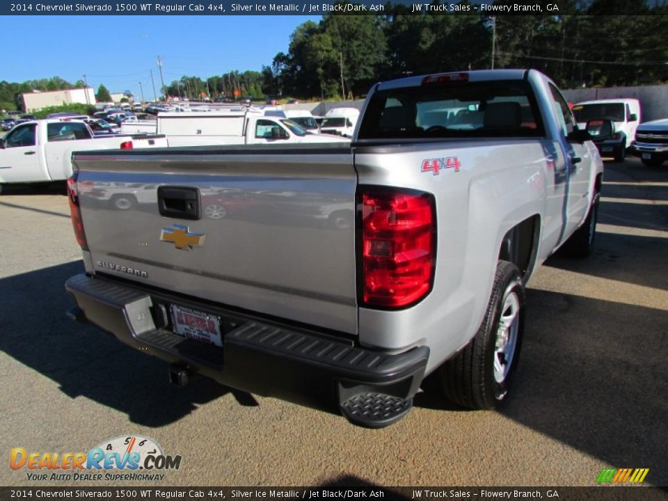 2014 Chevrolet Silverado 1500 WT Regular Cab 4x4 Silver Ice Metallic / Jet Black/Dark Ash Photo #9