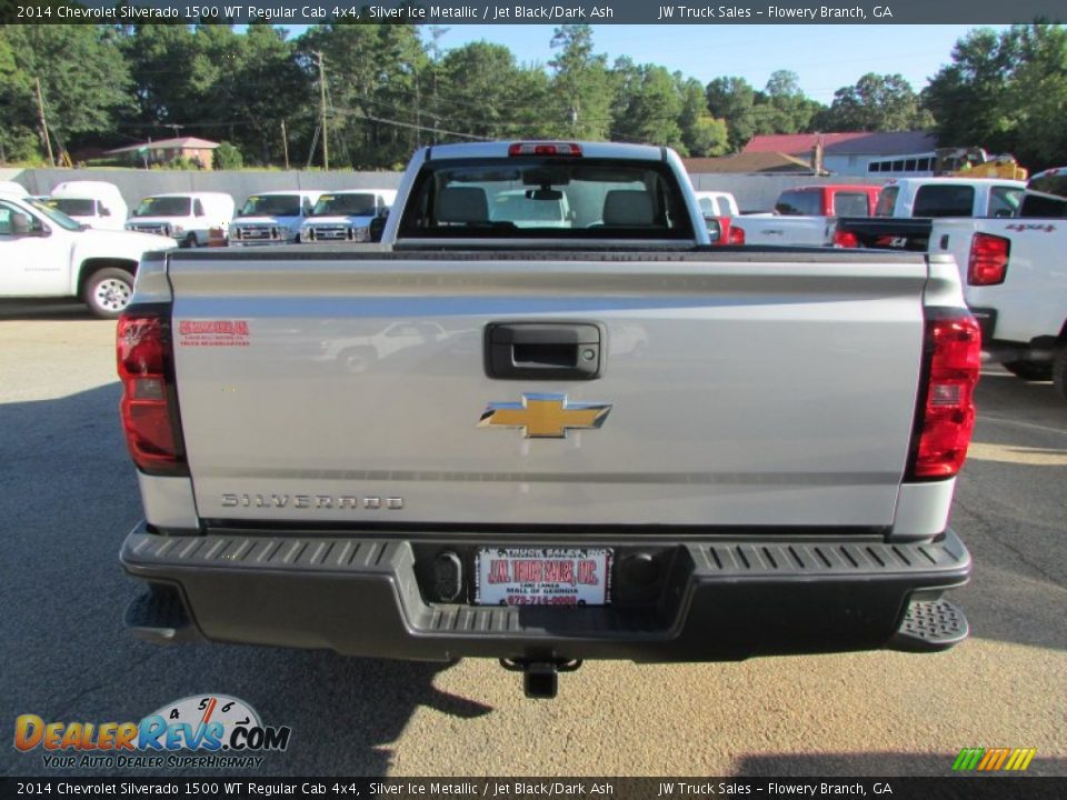 2014 Chevrolet Silverado 1500 WT Regular Cab 4x4 Silver Ice Metallic / Jet Black/Dark Ash Photo #10