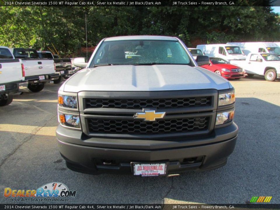 2014 Chevrolet Silverado 1500 WT Regular Cab 4x4 Silver Ice Metallic / Jet Black/Dark Ash Photo #13
