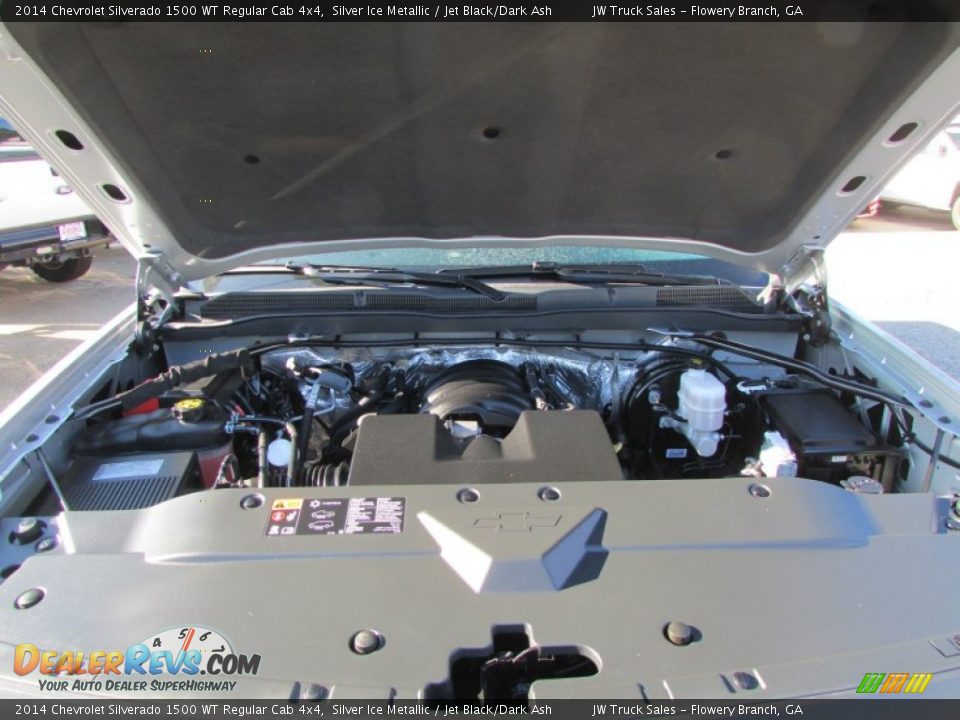 2014 Chevrolet Silverado 1500 WT Regular Cab 4x4 Silver Ice Metallic / Jet Black/Dark Ash Photo #14