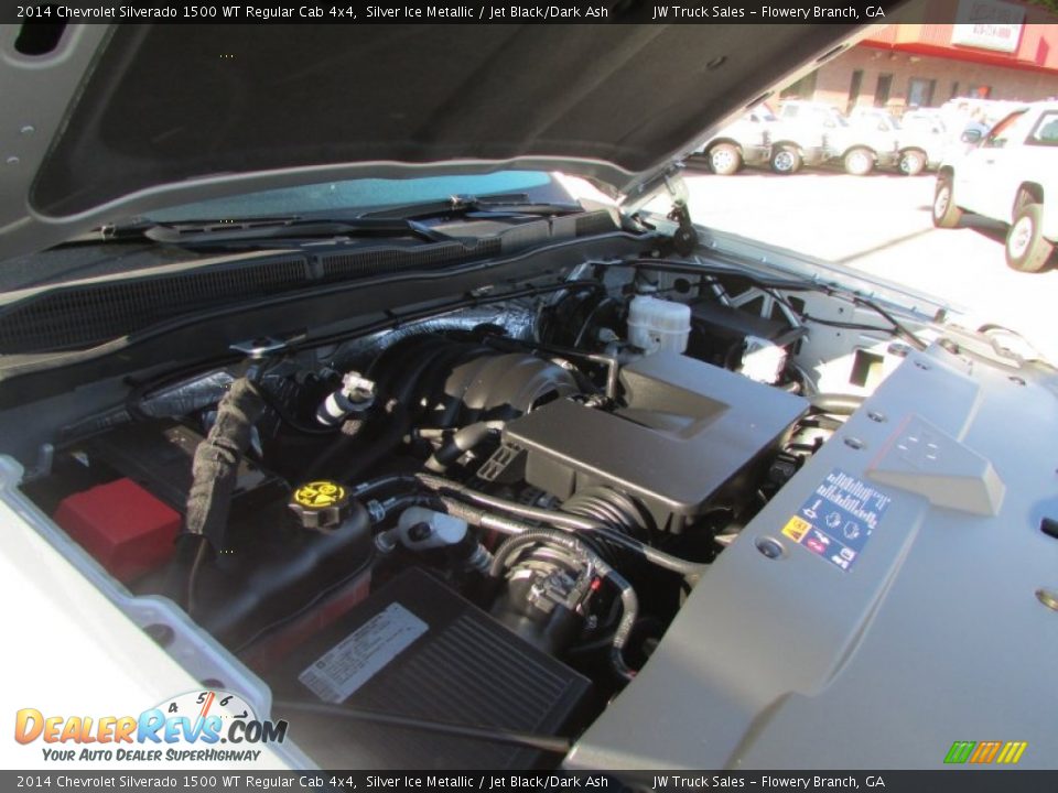 2014 Chevrolet Silverado 1500 WT Regular Cab 4x4 Silver Ice Metallic / Jet Black/Dark Ash Photo #15