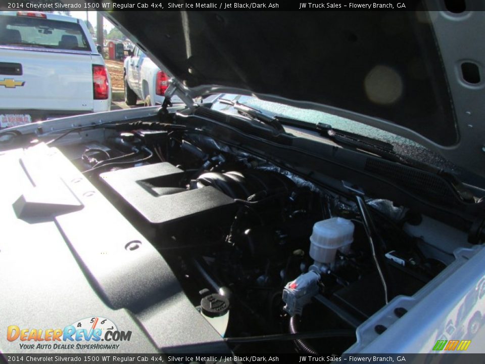 2014 Chevrolet Silverado 1500 WT Regular Cab 4x4 Silver Ice Metallic / Jet Black/Dark Ash Photo #16
