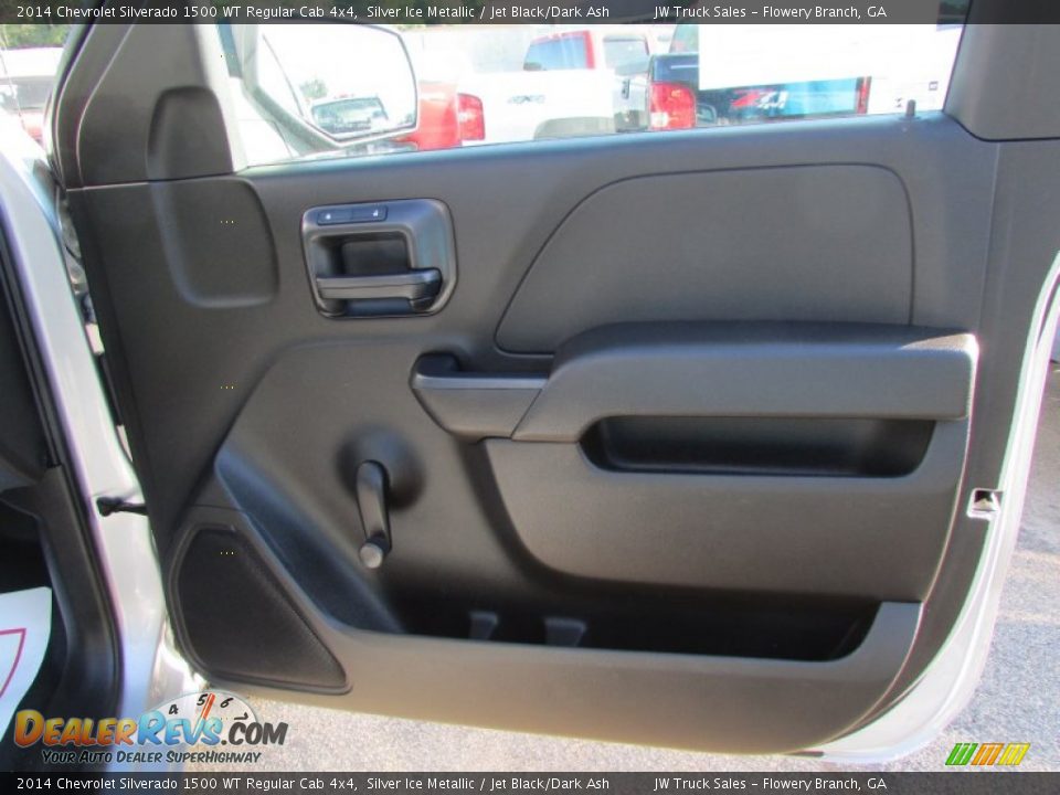 2014 Chevrolet Silverado 1500 WT Regular Cab 4x4 Silver Ice Metallic / Jet Black/Dark Ash Photo #17