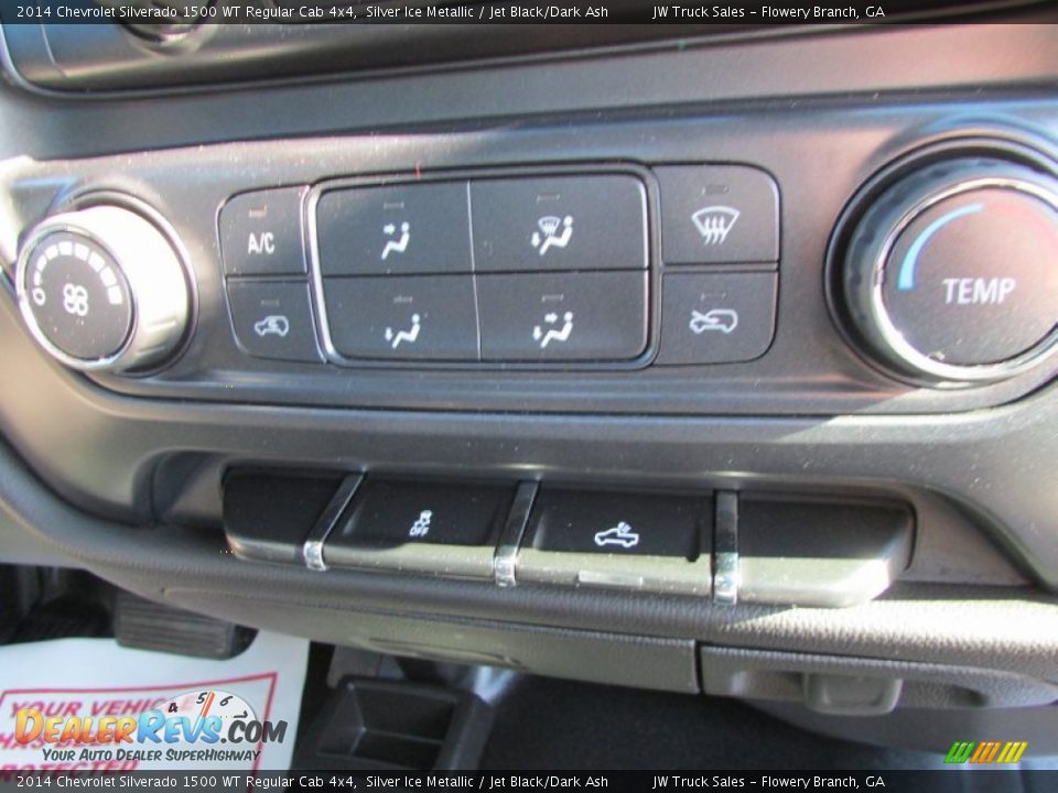 2014 Chevrolet Silverado 1500 WT Regular Cab 4x4 Silver Ice Metallic / Jet Black/Dark Ash Photo #27
